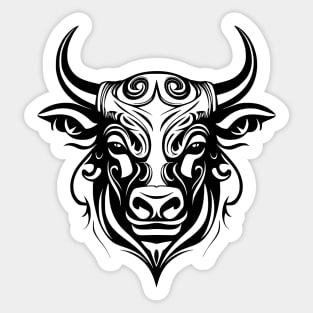 Taurus Bull Tribal Design Sticker